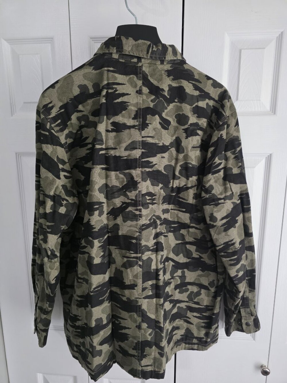 Carhartt Rugged Flex Camo Shirt Jacket Men’s XL Relaxed Fit Green Black - Picture 3 of 3